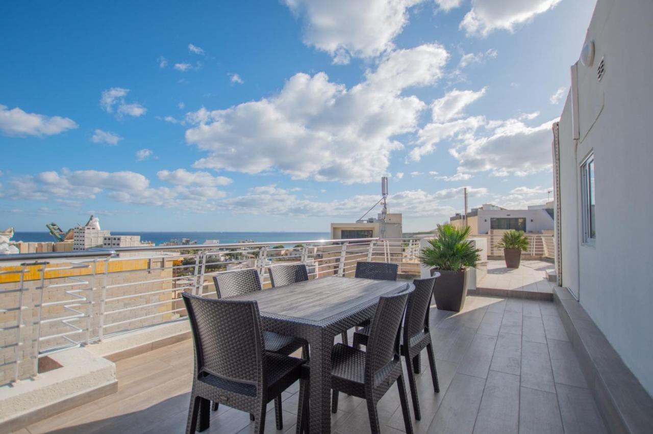 Kernice Penthouse With Sea And Country Views Of Xghajra Екстер'єр фото